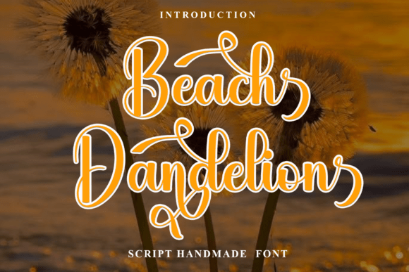Beach Dandelion: A Festive Typeface for Editorial Magic