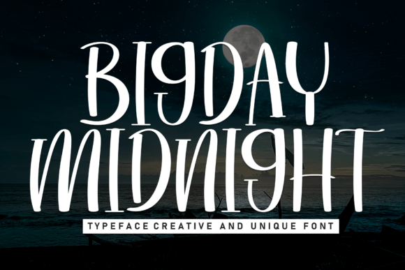 Bigday Midnight: A Bold Display Font for Eye-Catching Designs