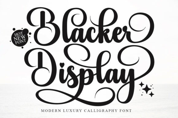 Blacker Display: A Contemporary Typeface for Refined Branding