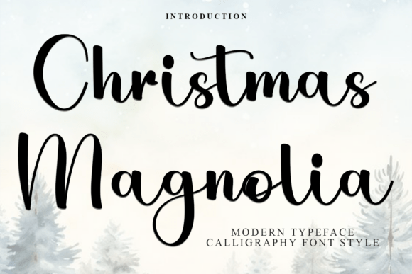 Christmas Magnolia: A Festive Typeface for Editorial Magic