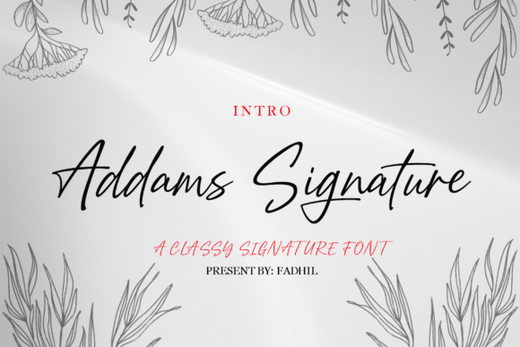 Enhance Your Brand with Addams Signature Font