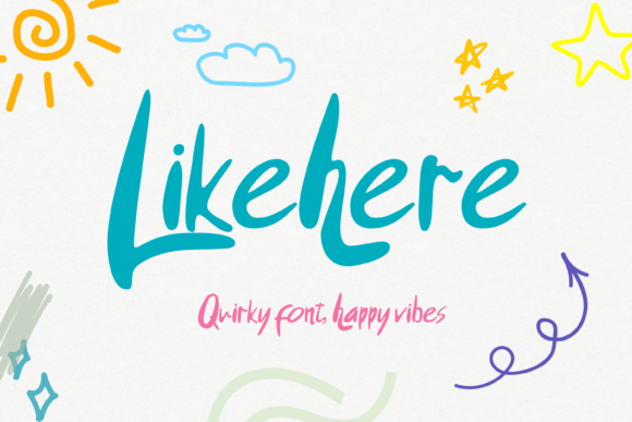 Enhance Your Brand with Likehere: A Friendly Handwritten Font