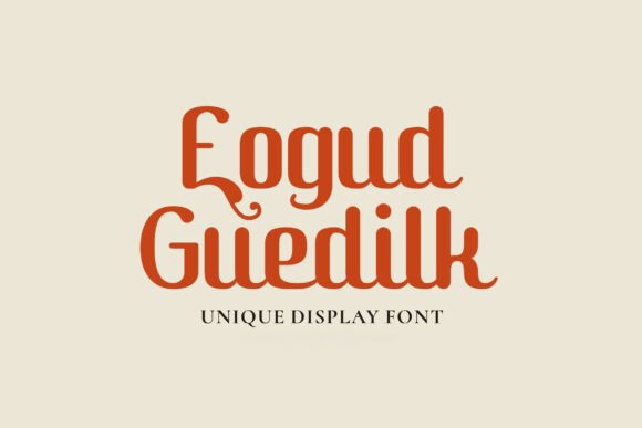 Eogud Guedilk: A Charming Retro Serif Font for Crafters