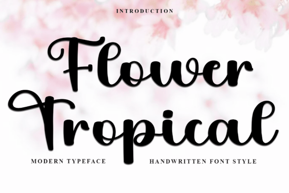 Flower Tropical: A Festive Font for Creative Branding
