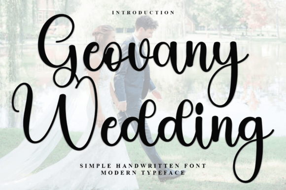 Geovany Wedding: A Versatile Font for Business Branding