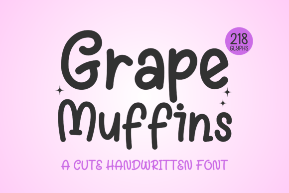 Grape Muffins: A Handwritten Font for Creative Web Design