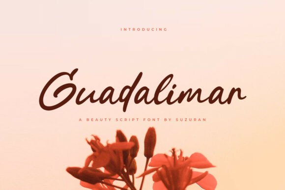 Guadalimar: A Modern Script Font for Editorial Elegance