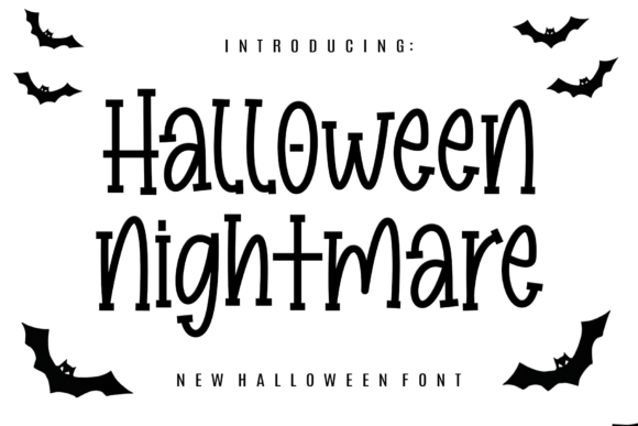 Halloween Nightmare: A Spooky Yet Playful Font for Makers
