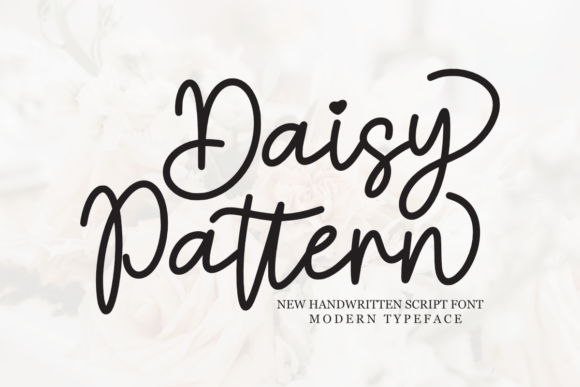 Introducing Daisy Pattern: A Charming Script Font for Editorial Design