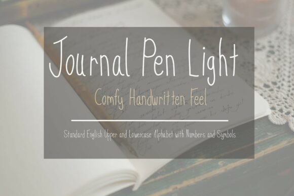Journal Pen Light: A Handwritten Font for Editorial Charm
