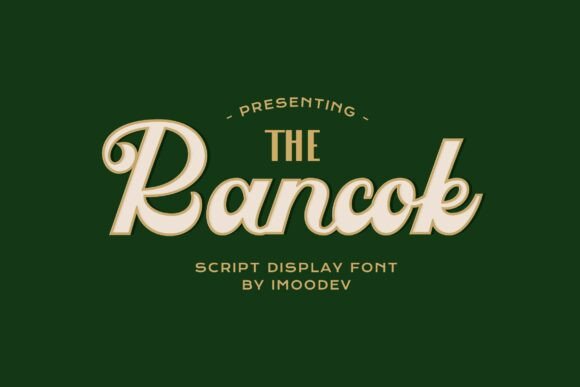 Rancok: A Retro Script Font for Memorable Branding