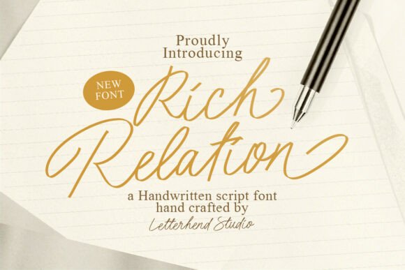 Rich Relation: A Graceful Script Font for Web Design