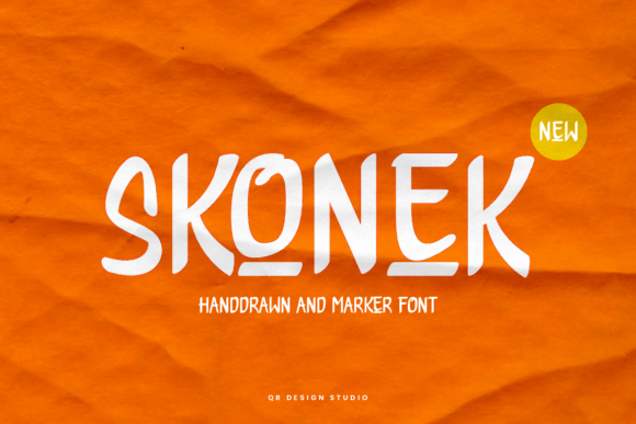 Skonek: A Charming Handwritten Font for Creative Makers