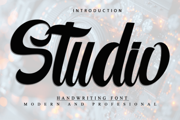 Studio: A Charming Script Font for Elegant Branding