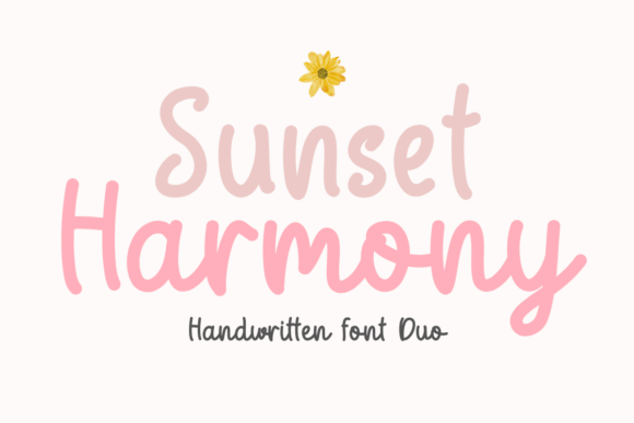 Sunset Harmony: A Script Font for Elegant Projects