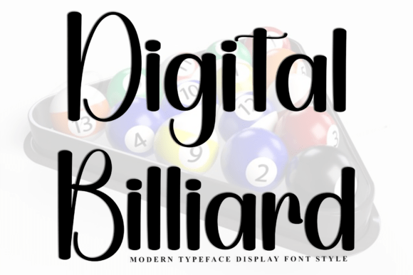 Transform Your Brand with Digital Billiard Font