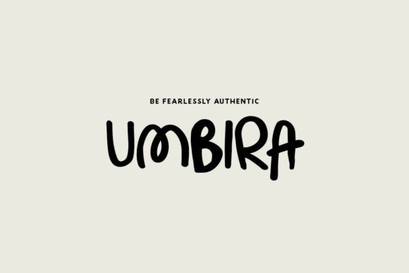Umbira: A Handwritten Font for Creative Web Design