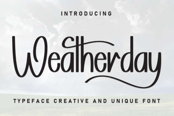 Weatherday: A Charming Handwritten Script Font for Crafters