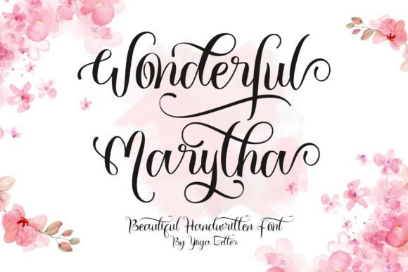 Wonderful Marytha: A Handwritten Font for Editorial Charm